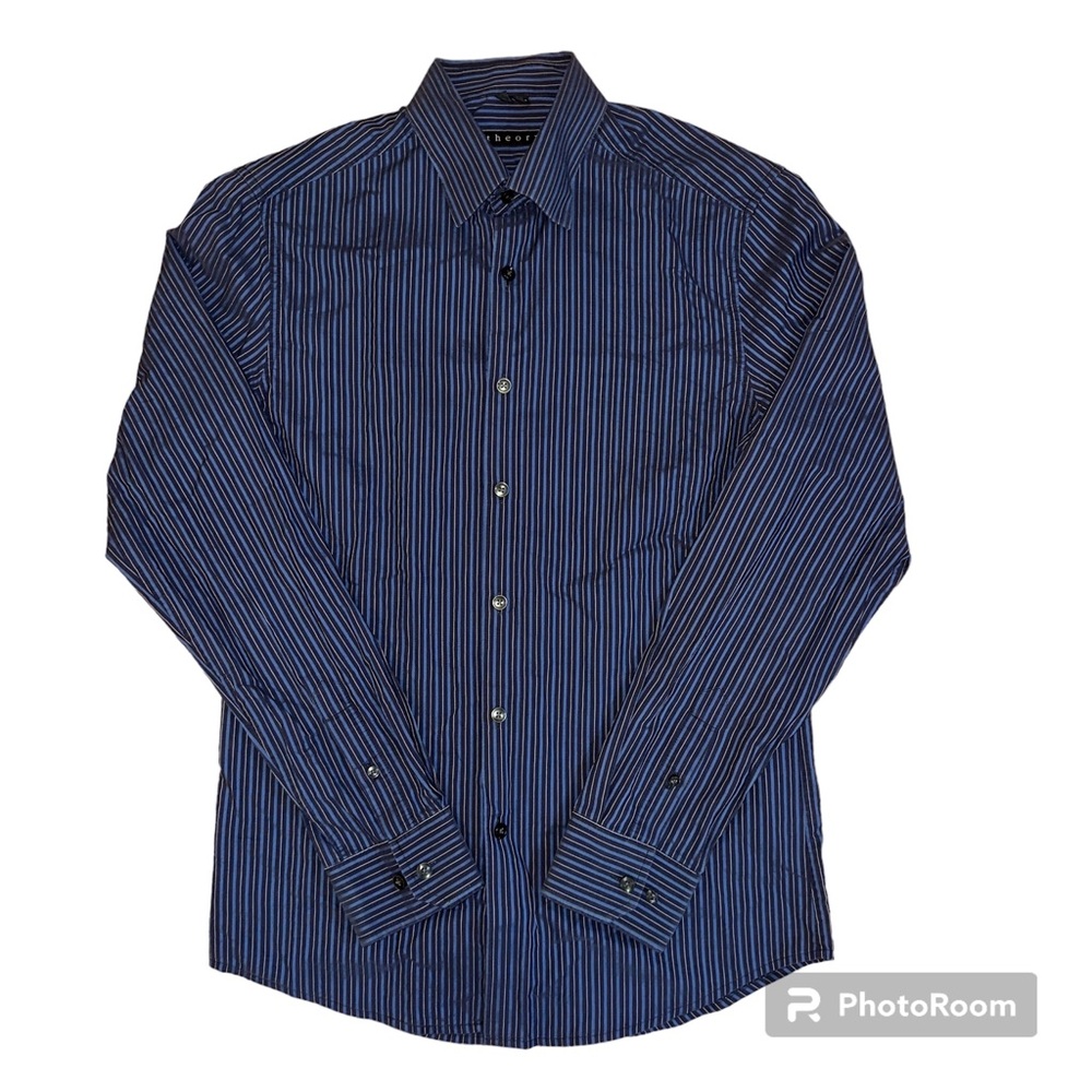 Men's Theory Striped Dress Shirt Size Small